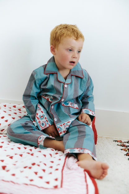 Kids Pajama Set in Stripes