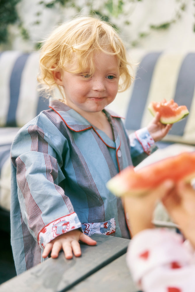 Kids Pajama Set in Stripes