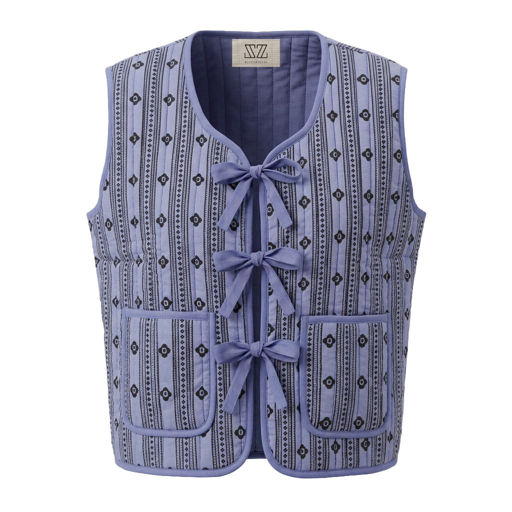 Sloane Vest in Flower Runway