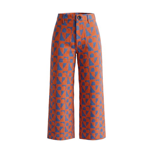Disco Pant in Heart Cookie Print - One of a Kind