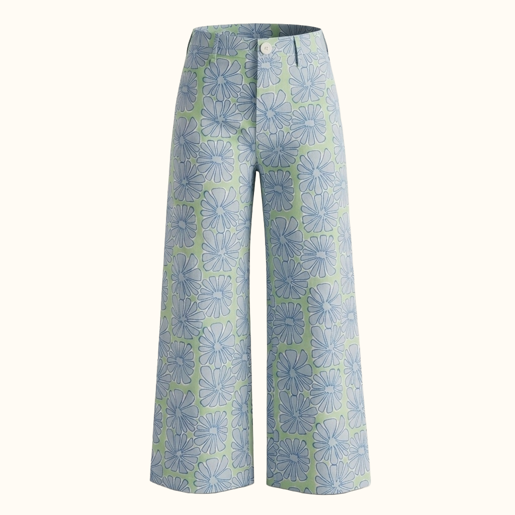 Disco Pants in Tropical Print
