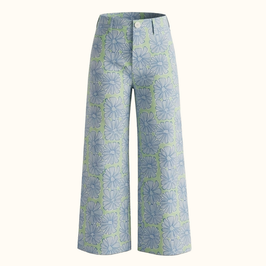 Disco Pants in Tropical Print