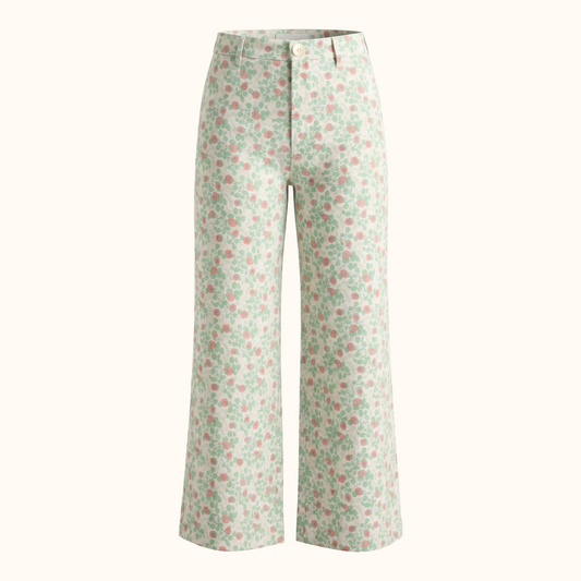 Disco Pants in Blueberry Print