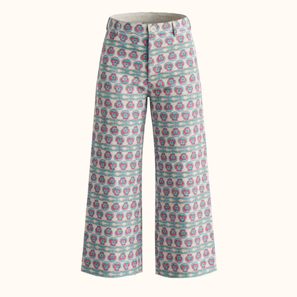 Disco Pants in Pansy Print