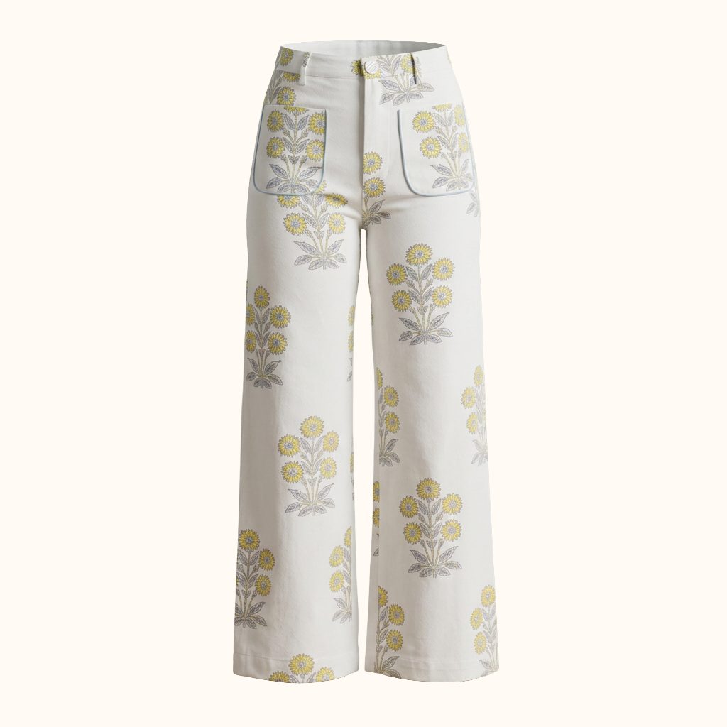 Boss Pants in Marigold Print