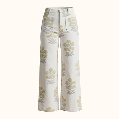 Boss Pants in Marigold Print