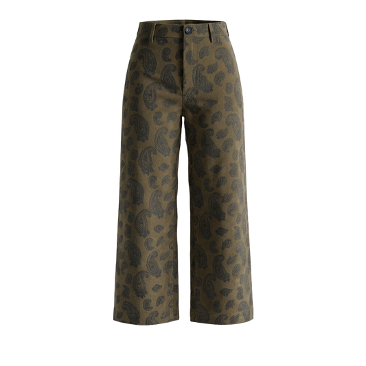 Corduroy Disco Pant in Paisley