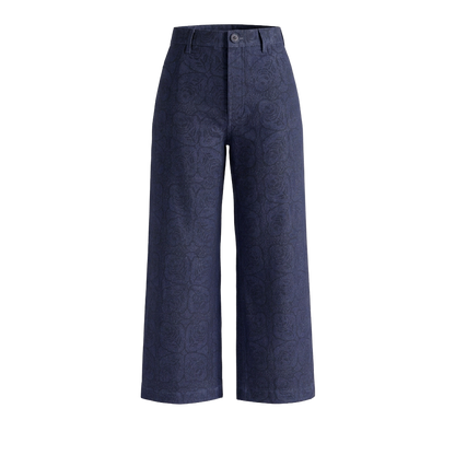 Denim Disco Pant in Rose & Roll