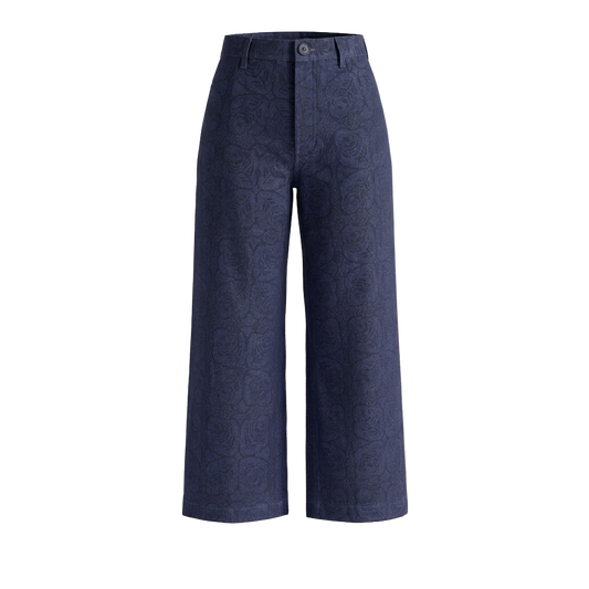 Denim Disco Pant in Rose & Roll