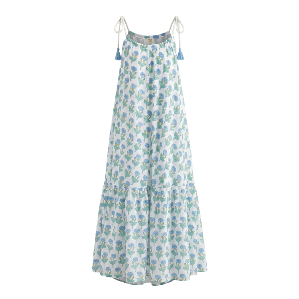 Alexandra Dress in Fleur Print | SZ Blockprints – SZ BLOCKPRINTS