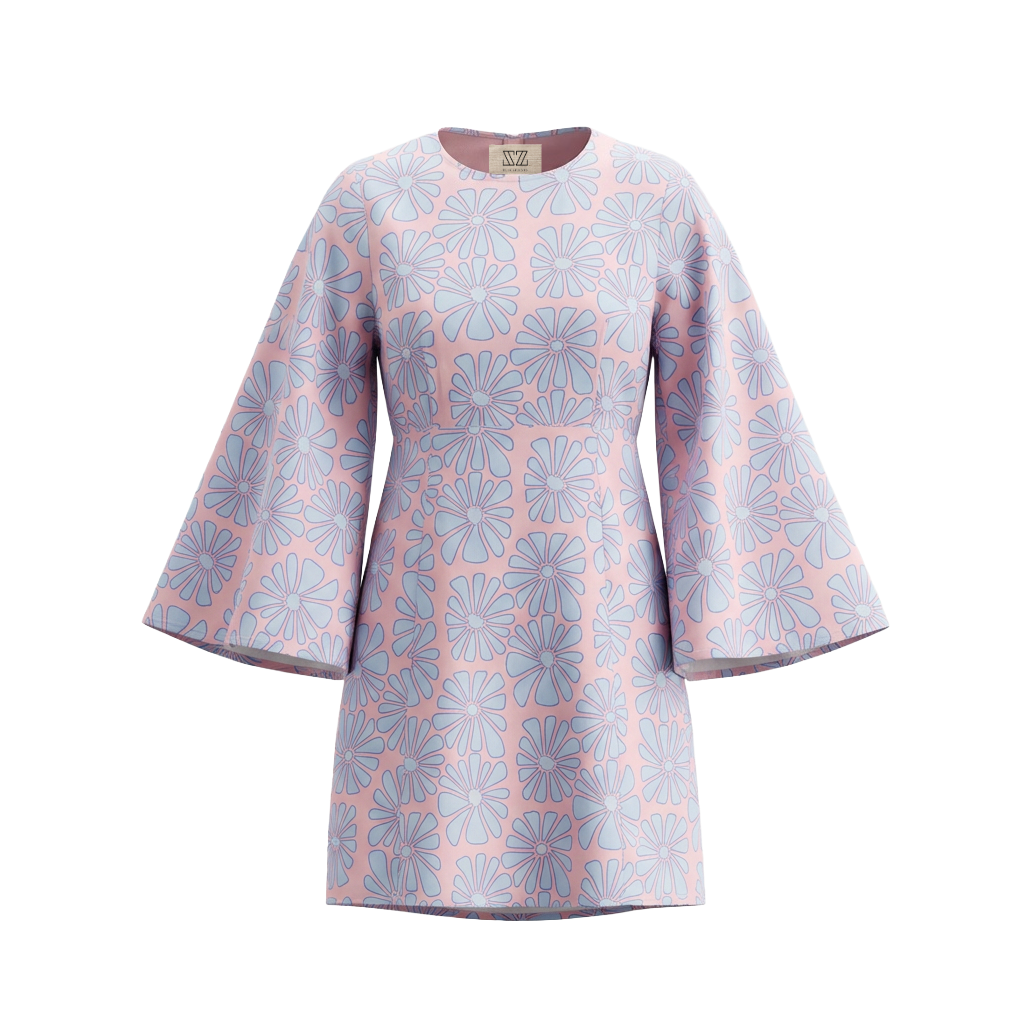 Mary Dress in Tropical Print