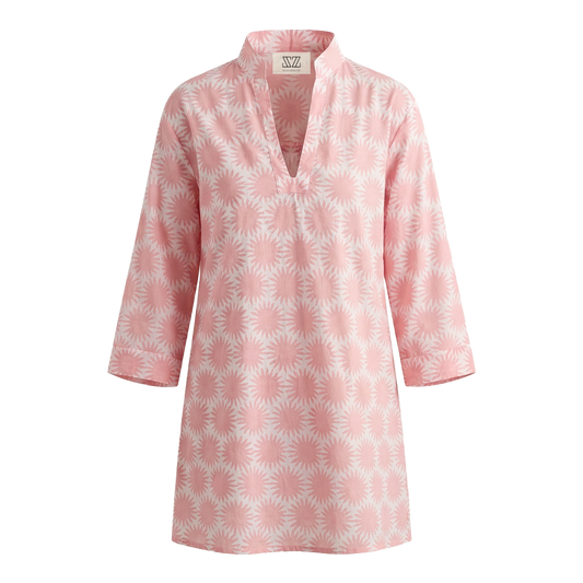 Short Douce Dress in Sun Print