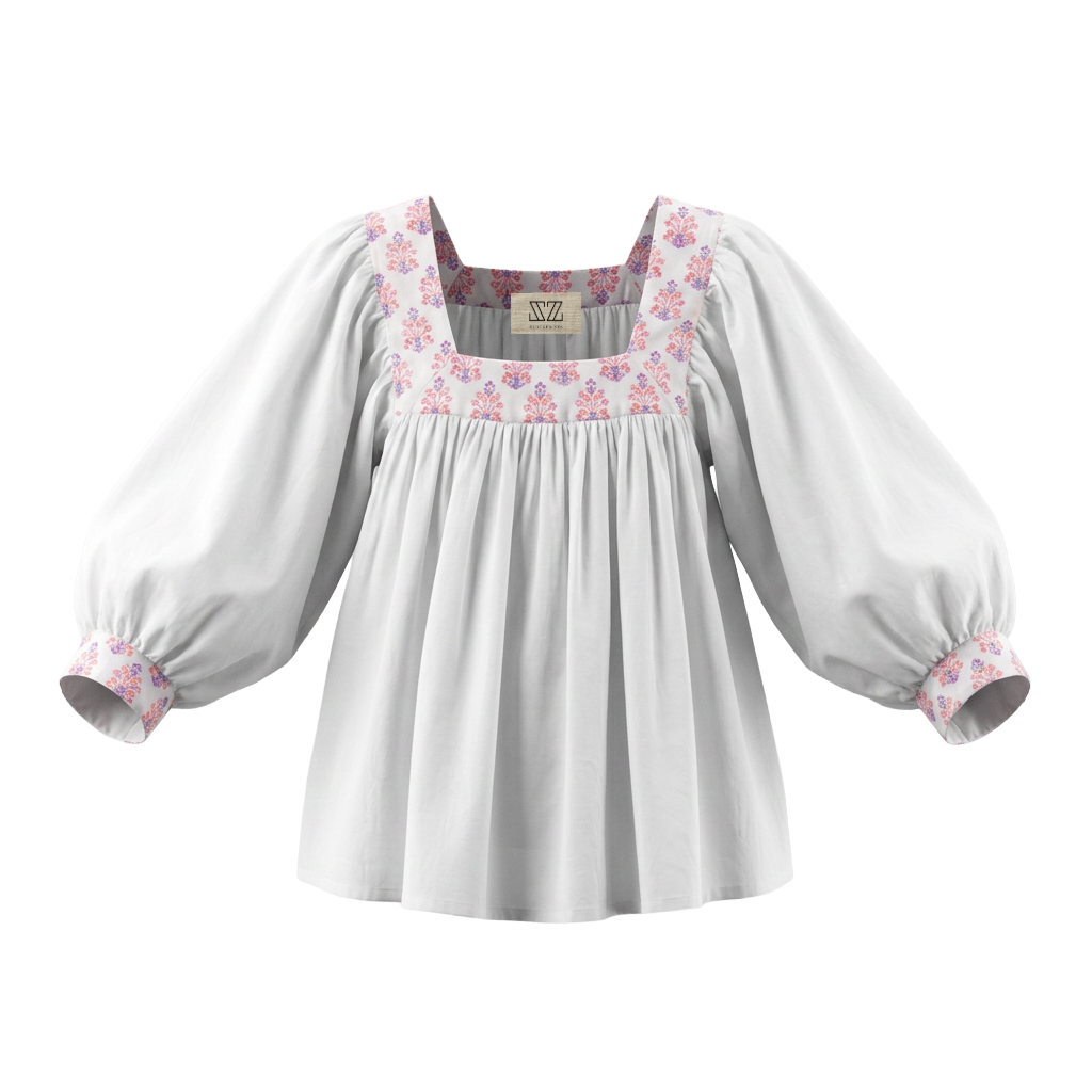 Viti Top in Berry Print