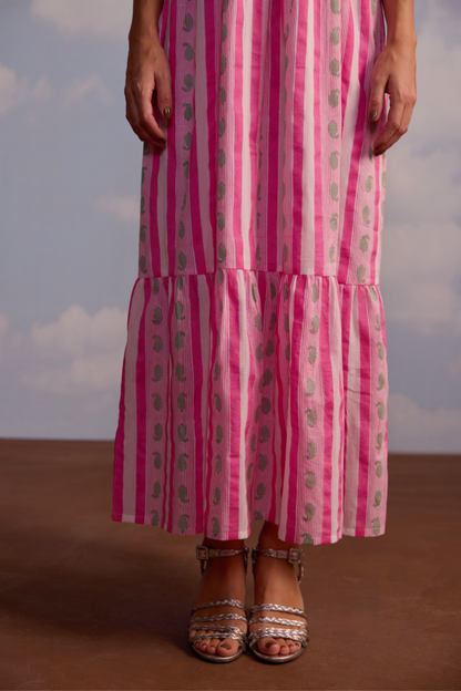 Victoria Dress in Ribbon Print