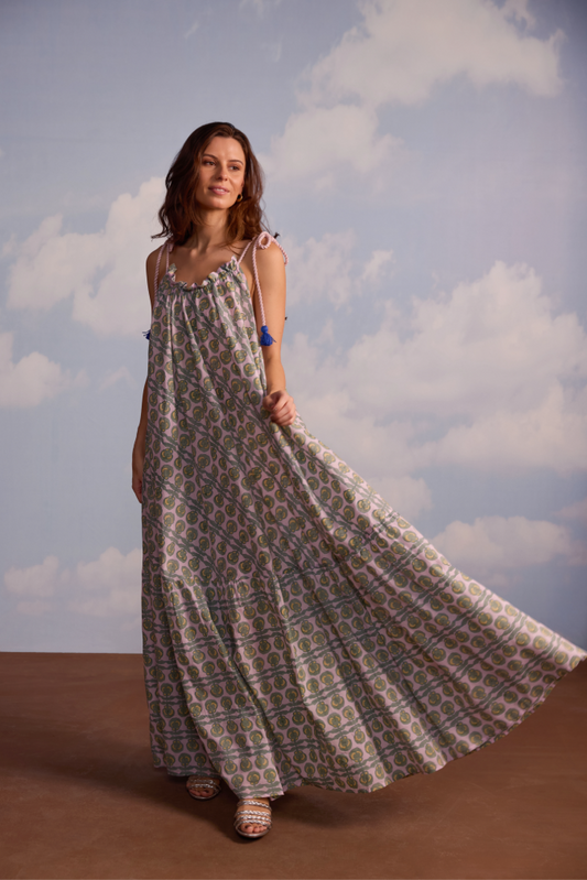 Alexandra Dress in Pansy Print