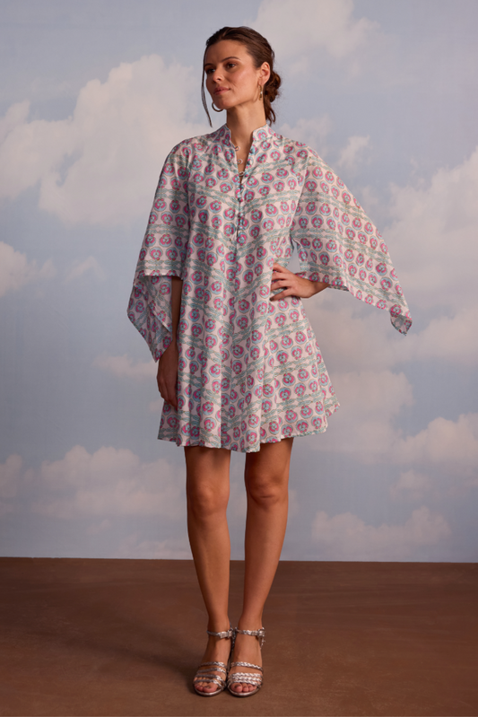 Julia Dress in Pansy Print