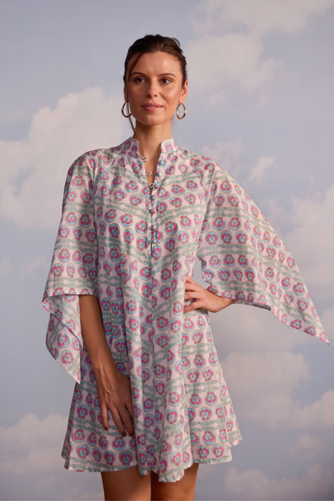 Julia Dress in Pansy Print