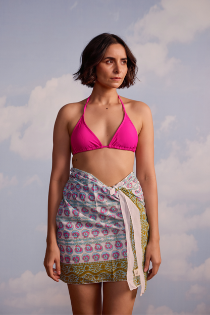 Sarong in Pansy Print