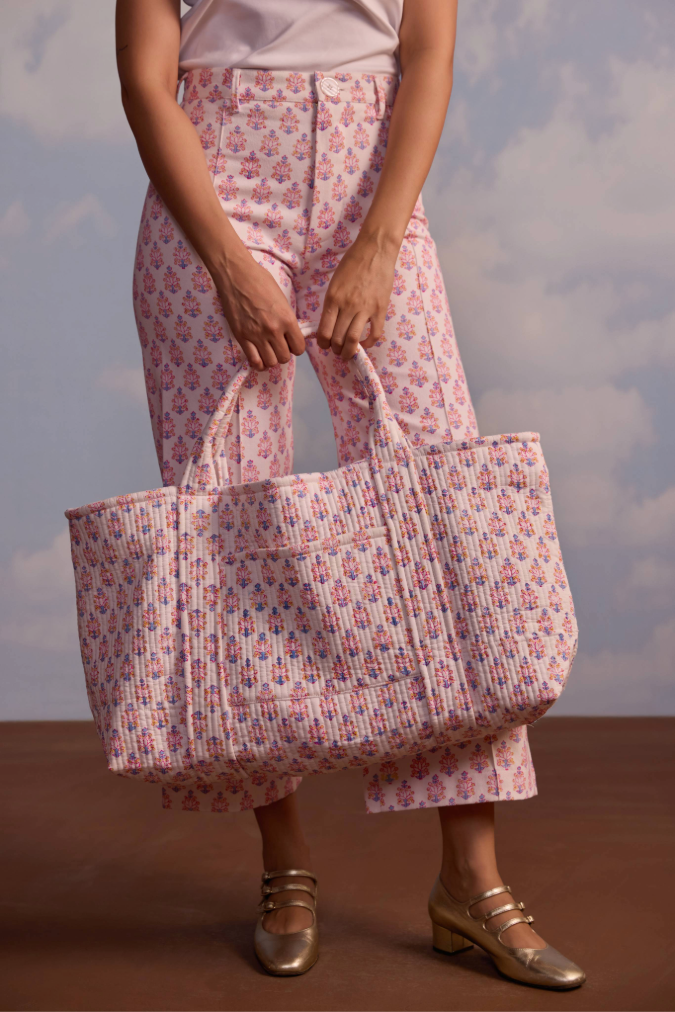 Weekend Duffle in Berry Print