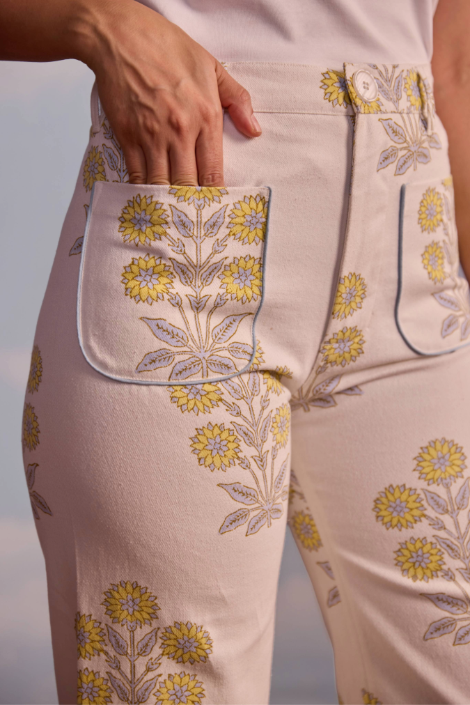 Boss Pants in Marigold Print – SZ BLOCKPRINTS