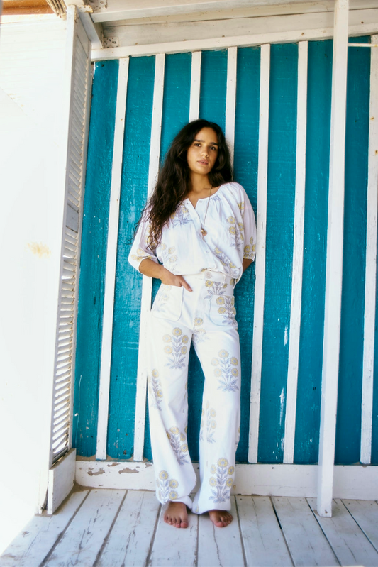 Boss Pants in Marigold Print