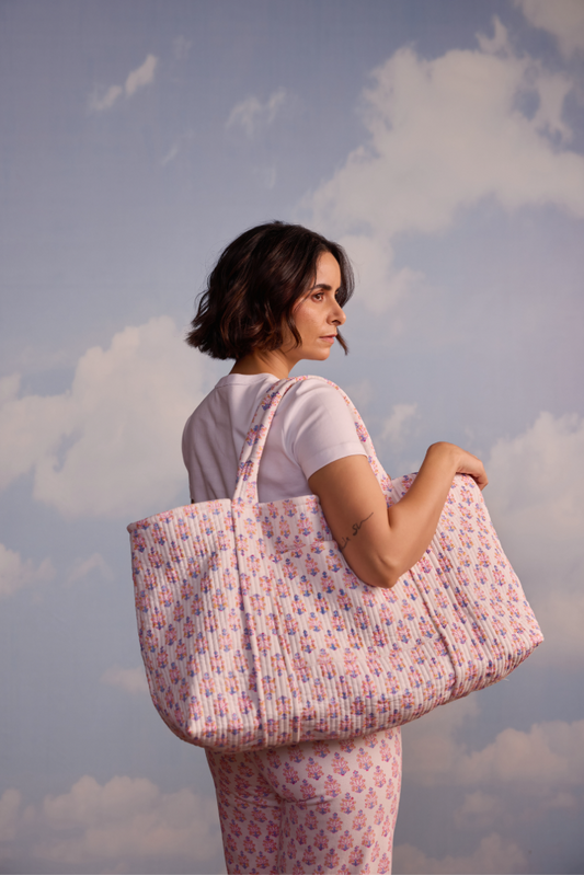 Weekend Duffle in Berry Print