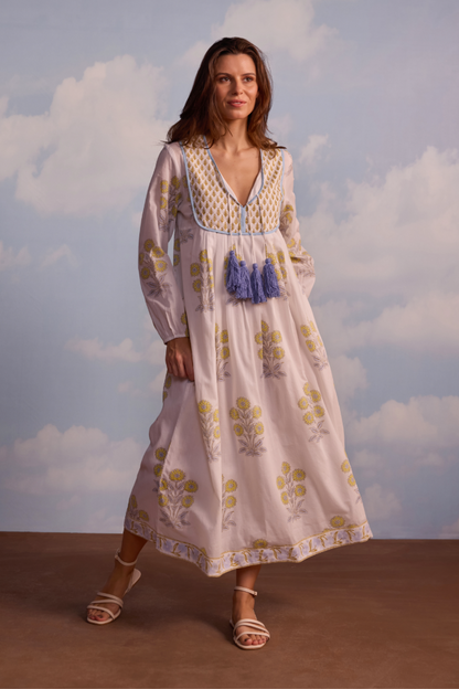 Kitty Dress in Marigold Print