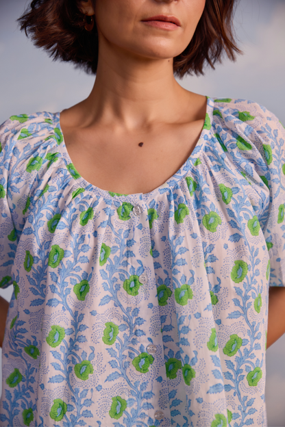 Leila Top in Essa Print