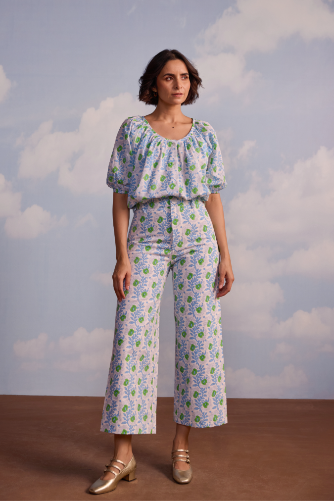 Leila Top in Essa Print