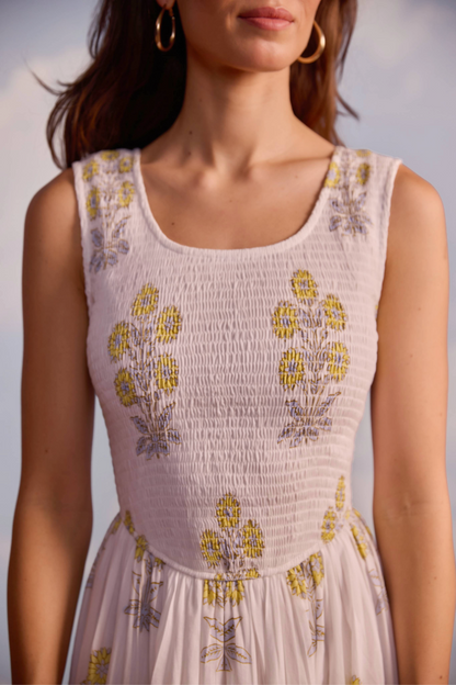 Cecilia Dress in Marigold Print