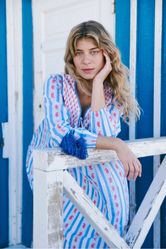 Kitty Dress in Ribbon Print
