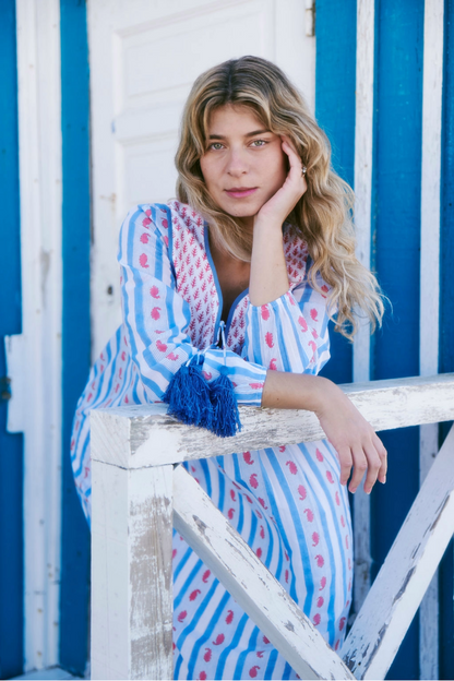 Kitty Dress in Ribbon Print