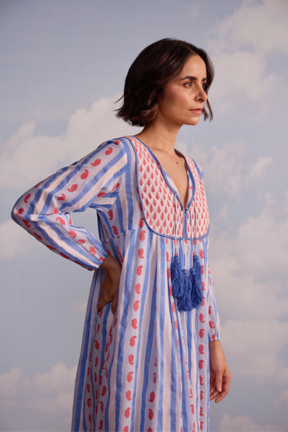 Kitty Dress in Ribbon Print