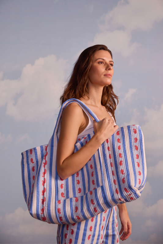 Weekend Duffle in Ribbon Print