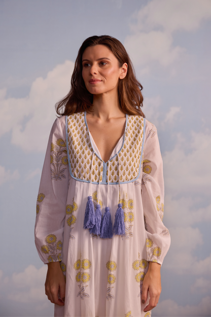 Kitty Dress in Marigold Print