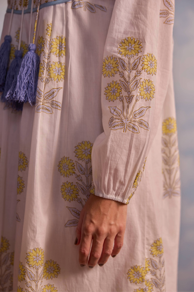 Kitty Dress in Marigold Print