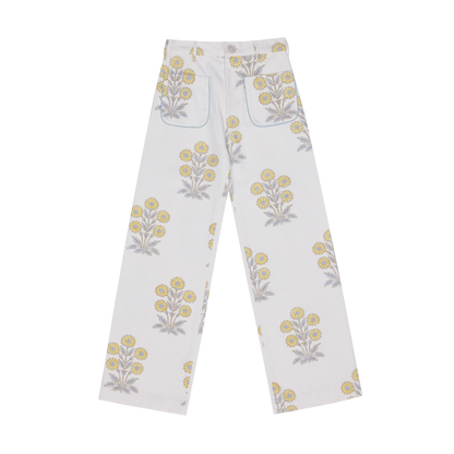 Boss Pants in Marigold Print