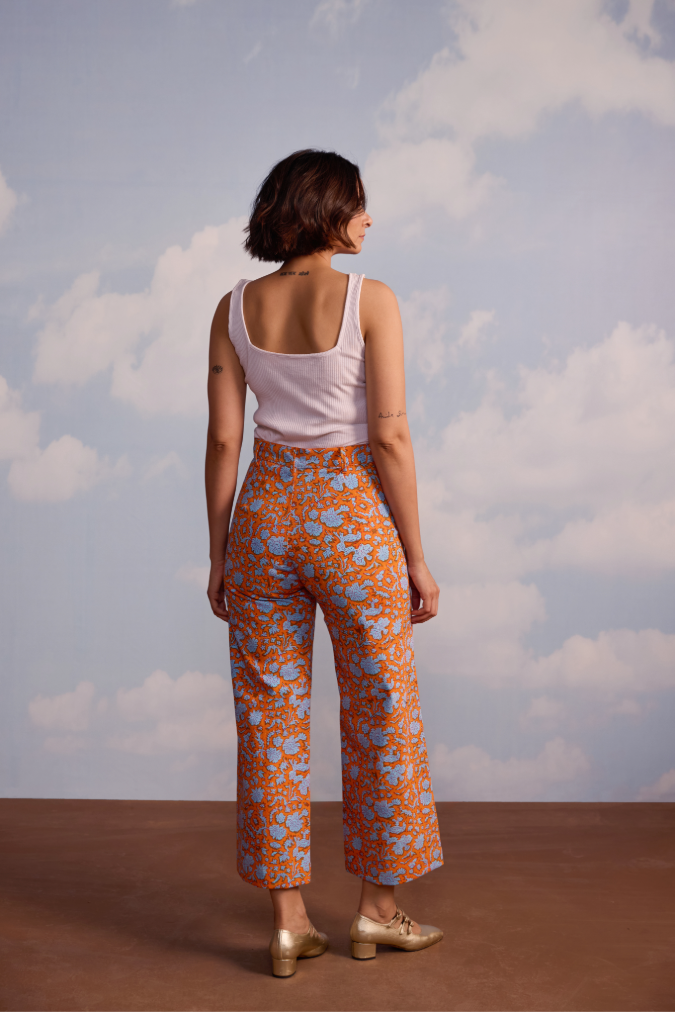 Summer Twill Disco Pants in Nila Print
