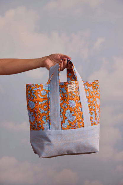 Maine Large Tote in Nila Print