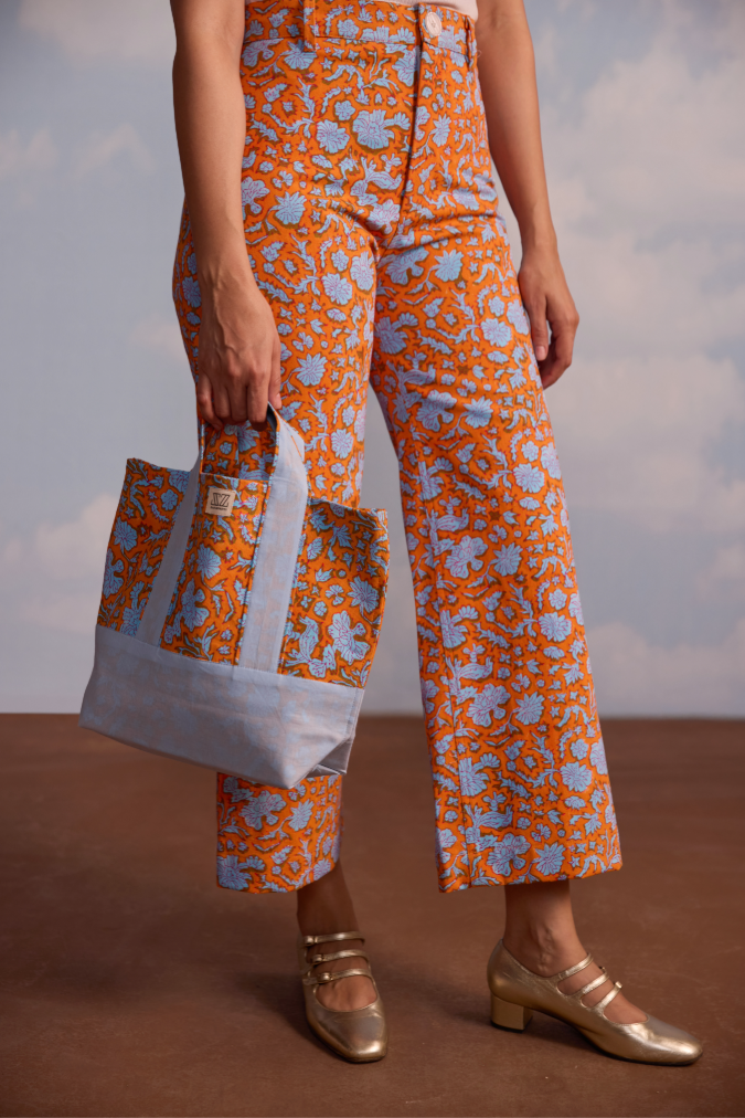 Maine Large Tote in Nila Print