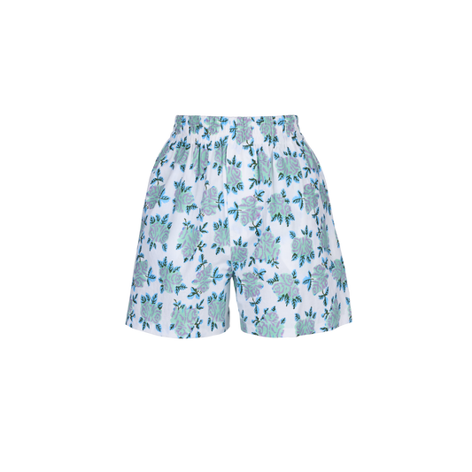 Cabana Shorts in Big English Rose