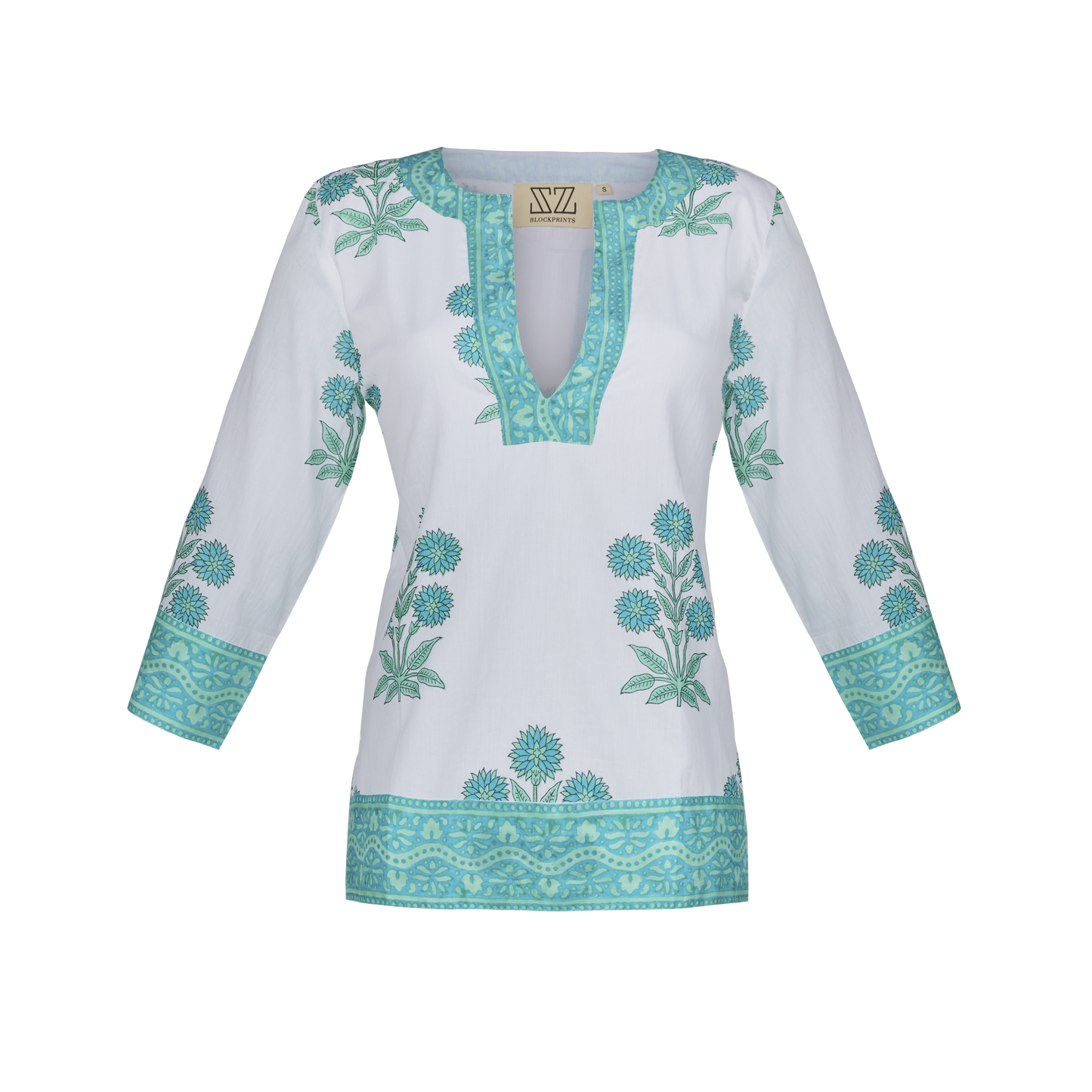Joan Tunic in Marigold Print