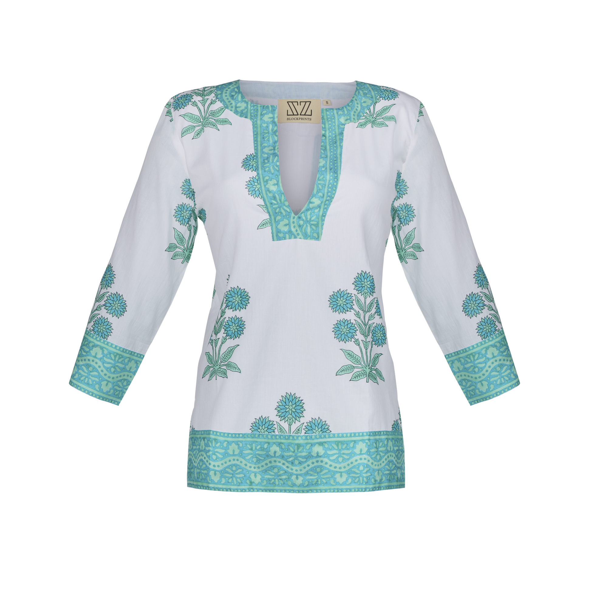 Joan Tunic in Marigold Print