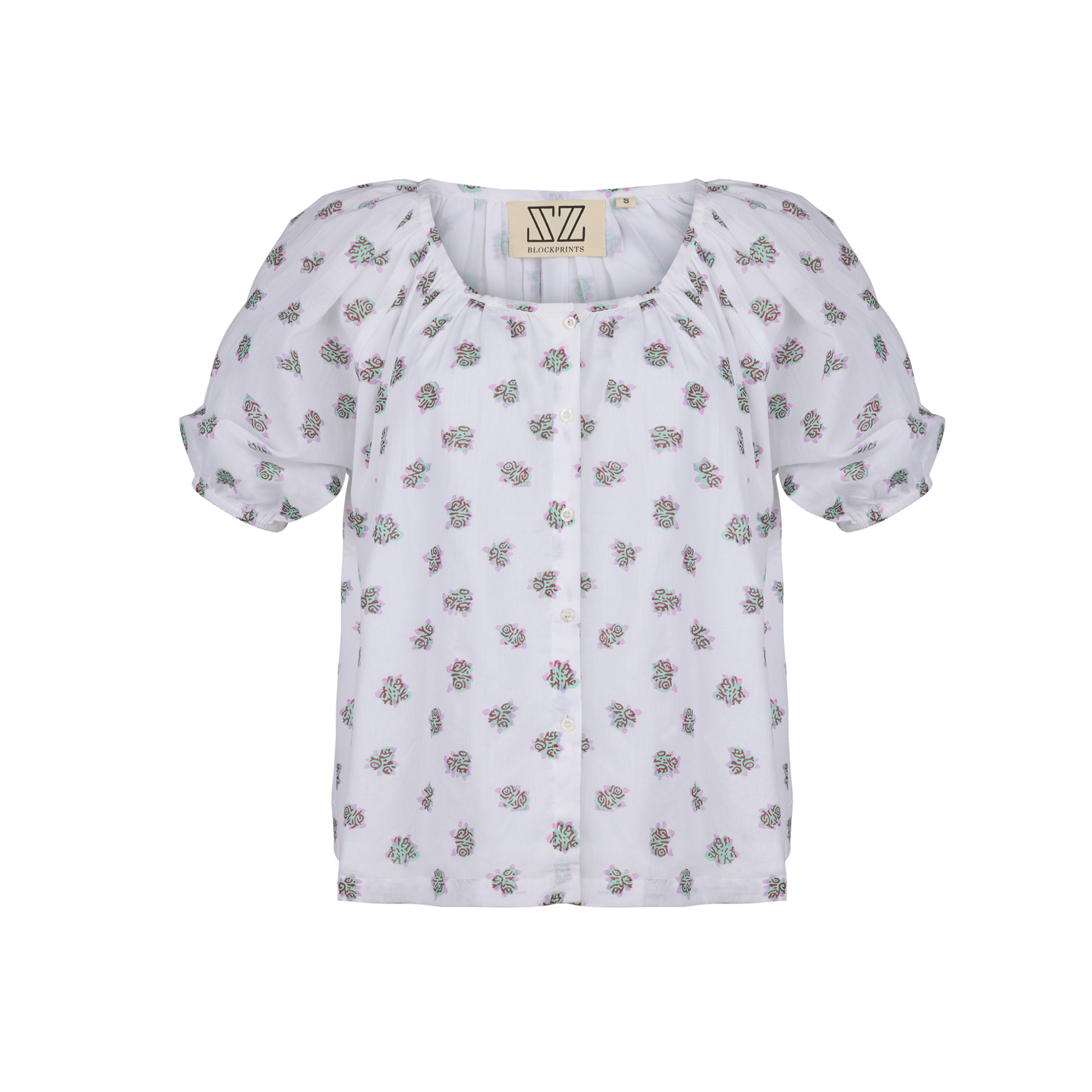 Leila Top in Small English Rose