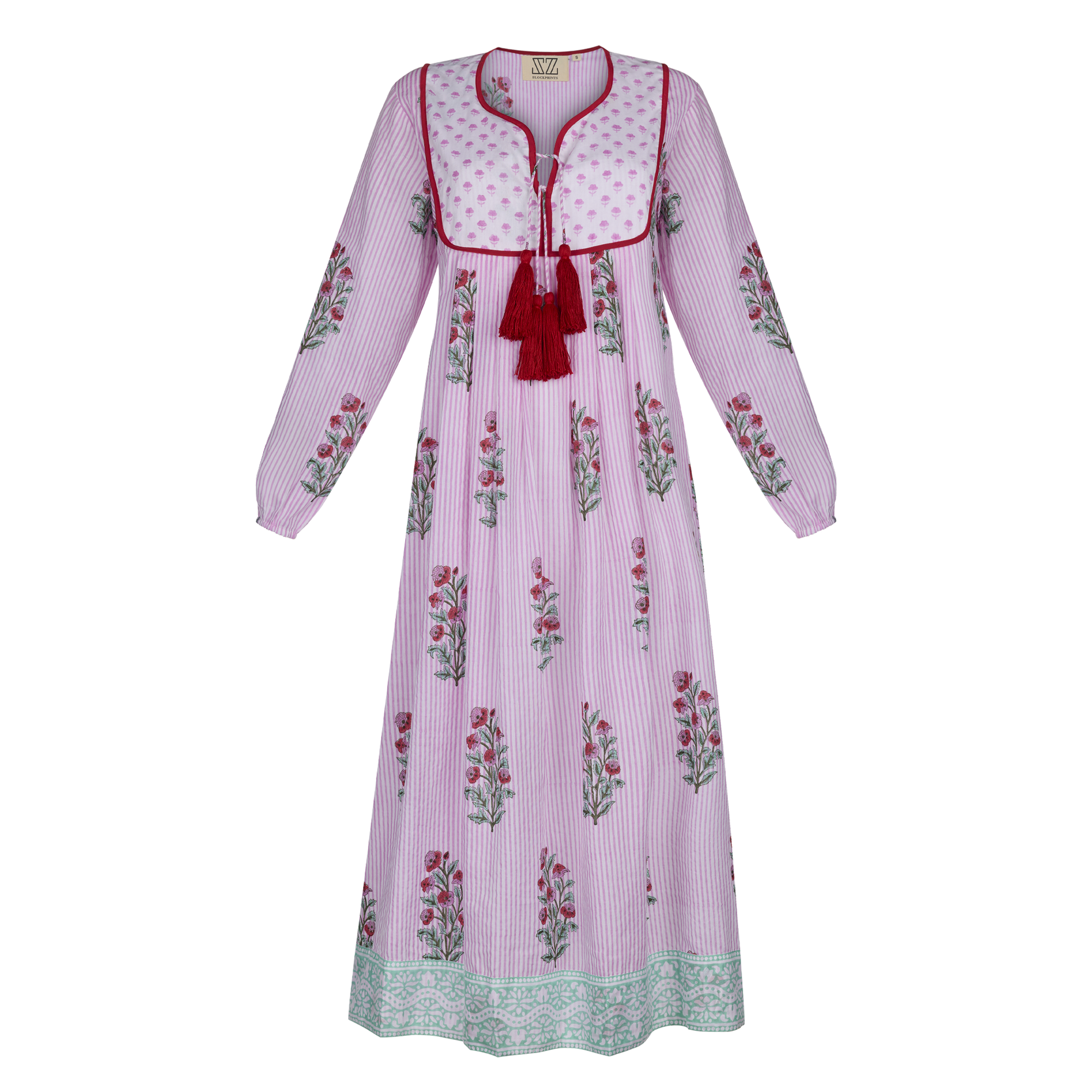 Kitty Dress in Aneeza on Thin Stripe