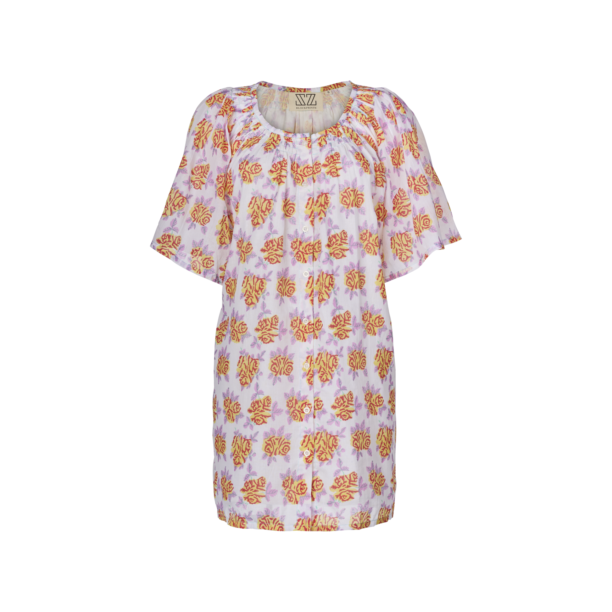 Sage Dress in English Rose Print