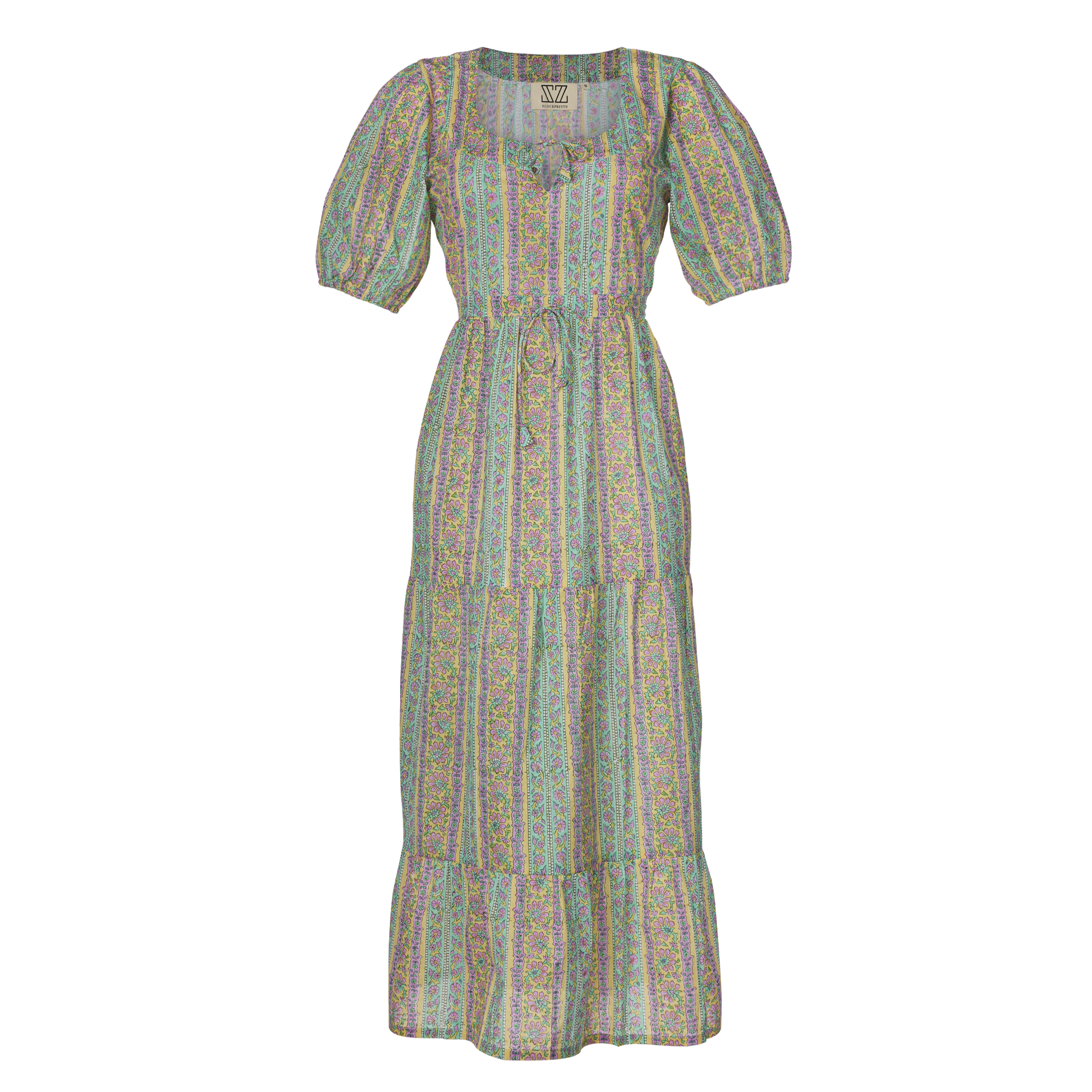 Laura Dress in Garland Stripe