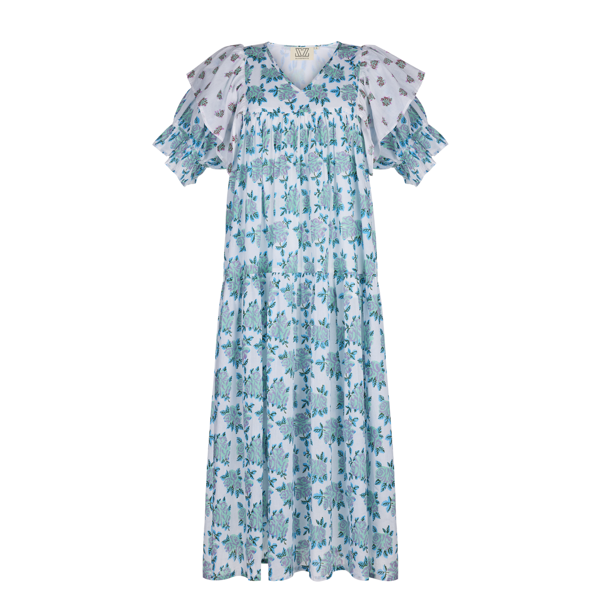 Millie Dress in Big English Rose