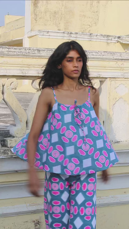 Final Sale: Goa Tank in Button Print
