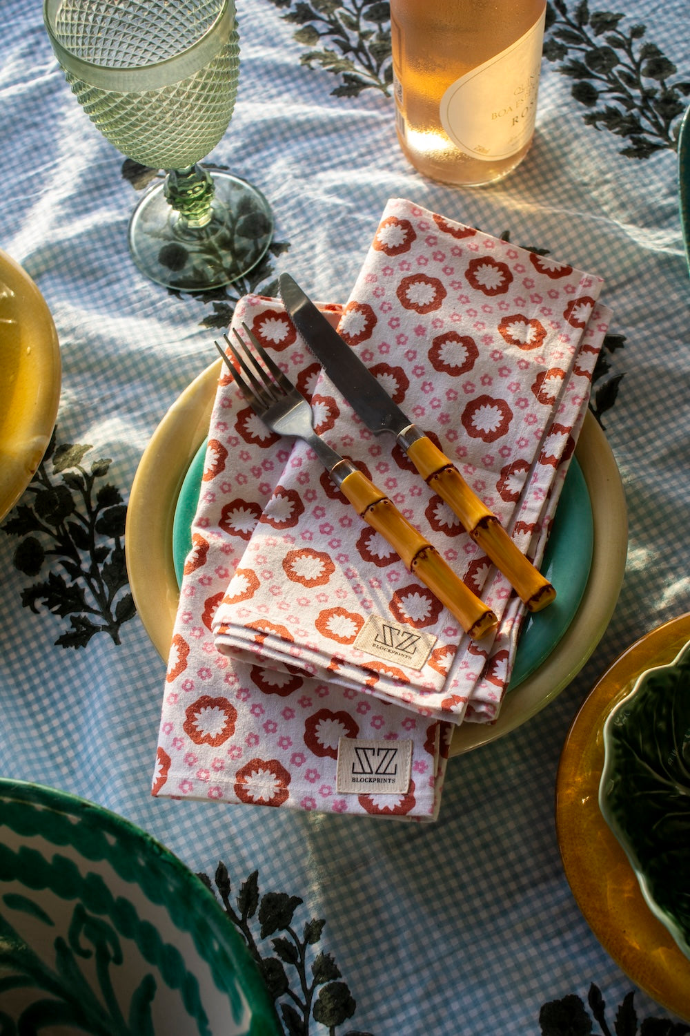 Napkin Set in Daffodil Print
